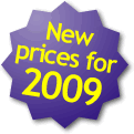 New prices for 2009