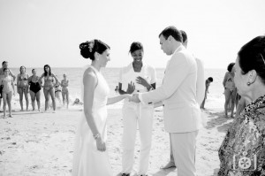 Beach vow renwal ceremony at Mazagon, Huelva