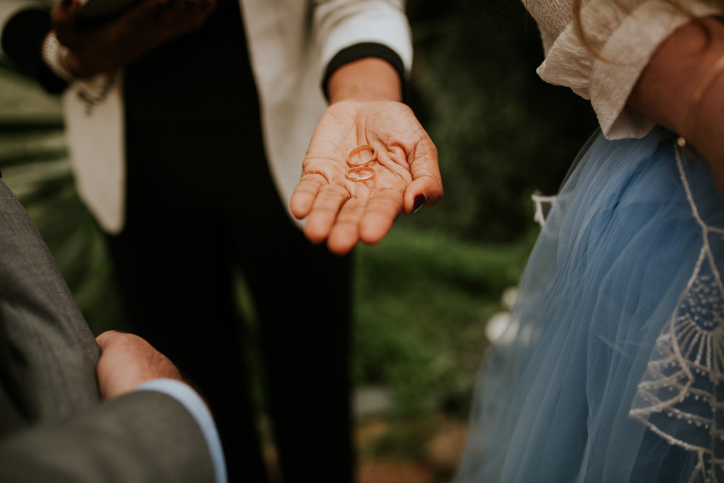 A couple eloping in Southern Spain. An elopement ceremony in Los Castillejos.