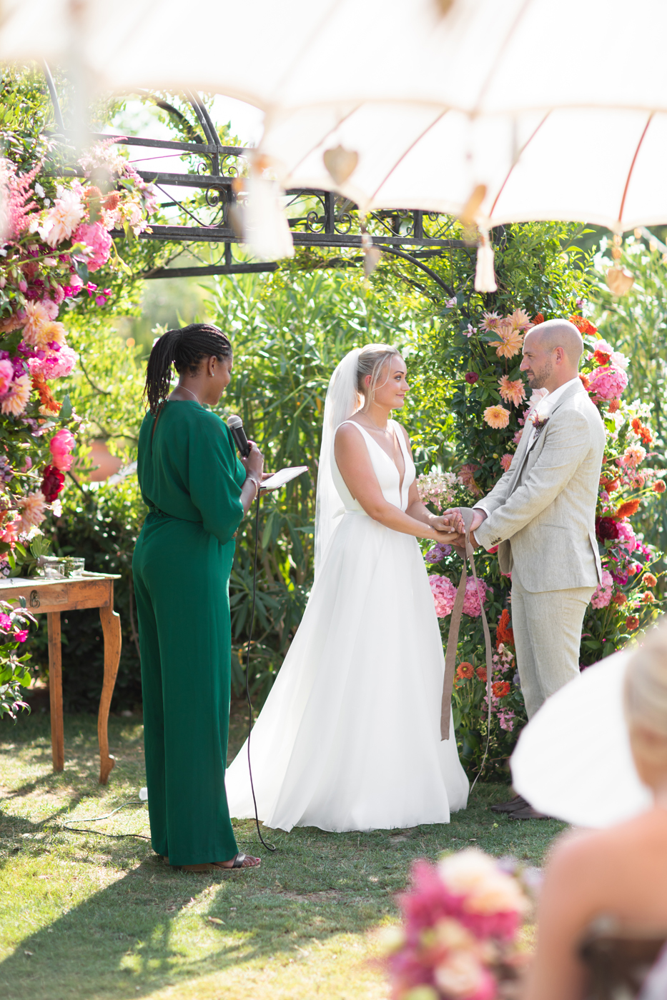 Wedding ceremony at Finca Monasterio